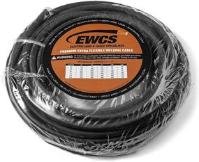 img 1 attached to 🔌 USA Made EWCS Premium Extra Flexible Welding Cable 1/0 Gauge, 600V - 15 Feet, Black
