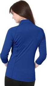 img 1 attached to 👚 Nozone Sun Protective Equestrian Shirt for Women - UPF 50, 3/4 Sleeve Tuscany Style