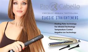 img 2 attached to 💜 ProCabello Flat Iron - Плойка для волос - Керамические пластины с технологией против статического электричества - 1,25 дюйма (фиолетовый)