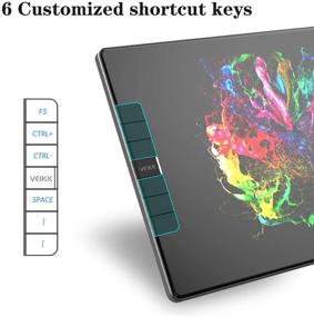 img 3 attached to VEIKK VK1200 11.6 inch Full-Laminated Art Tablet with Screen - Graphic Tablet with Tilt Function, Battery-Free Stylus, 6 Shortcut Keys, and 8192 Levels Pen Pressure Sensitivity