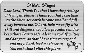 img 4 attached to 🛩️ MAOFAED Pilot Gift - Pilot's Prayer Wallet Card for Flight Attendant, Pilot Graduation, Future Pilot, New Pilot - Enhance SEO
