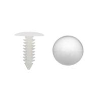 🌲 1" vapor barrier christmas tree fasteners for crawl space: ideal solution for moisture barriers and encapsulations (100 count) logo