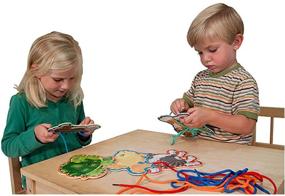 img 3 attached to 🐾 Melissa &amp; Doug Pet-themed Lace and Trace Activity Set: 5 Wooden Panels with 5 Matching Laces