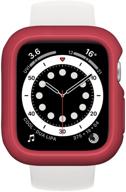 rhinoshield bumper case: ягодно-красный - тонкий защитный чехол для apple watch se и series 6/5/4 [40мм] логотип