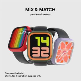 img 1 attached to RhinoShield Bumper Case: Ягодно-красный - тонкий защитный чехол для Apple Watch SE и Series 6/5/4 [40мм]