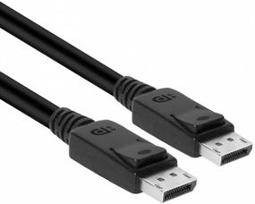 img 2 attached to 🔌 Club3D CAC-2068 DisplayPort to DisplayPort 1.4/Hbr3 Cable - VESA Certified, 8K 60Hz, 2M/6.56ft, Black