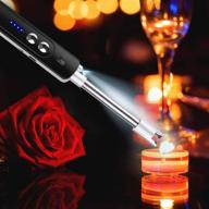 🕯️ b.y. candle lighter: rechargeable arc lighter with 360° flexible neck - windproof plasma lighters for candles, bbq, and outdoor use logo