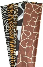 img 4 attached to 🎁 Hygloss Animal Print Tissue Paper - Assorted Designs for Non-Bleeding Gift Wrapping - 40 Sheets