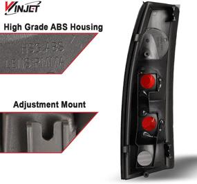 img 2 attached to 🚗 Winjet Altezza Style Tail Lights - Compatible with 92-00 C1500, C2500, C3500, K1500, K2500, K3500, Suburban, Blazer, Tahoe, Yukon, Escalade