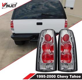 img 4 attached to 🚗 Winjet Altezza Style Tail Lights - Compatible with 92-00 C1500, C2500, C3500, K1500, K2500, K3500, Suburban, Blazer, Tahoe, Yukon, Escalade