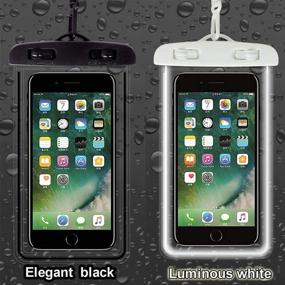 img 3 attached to 📱 Waterproof Glow in The Dark Phone Pouch – Universal Case for iPhone 12 Pro Max, Samsung Galaxy & More!