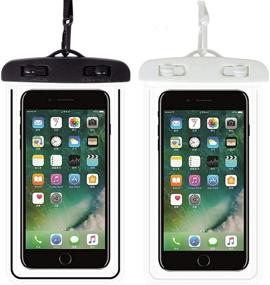 img 4 attached to 📱 Waterproof Glow in The Dark Phone Pouch – Universal Case for iPhone 12 Pro Max, Samsung Galaxy & More!