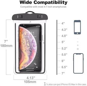 img 2 attached to 📱 Waterproof Glow in The Dark Phone Pouch – Universal Case for iPhone 12 Pro Max, Samsung Galaxy & More!