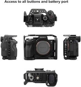 img 3 attached to 📷 MAGICRIG Camera Cage with HDMI Cable Clamp for Sony Alpha 7S III (A7SIII) | A7S3