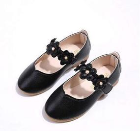 img 1 attached to 🌸 Vokamara Flower Decoration Cutout Flats - Girls' Shoes