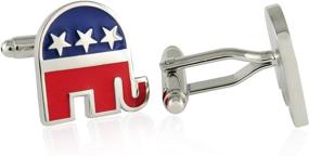 img 3 attached to Cuff Daddy Republican Elephant Cufflinks Presentation