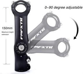 img 3 attached to FOMTOR 31.8 Adjustable Stem 0-90 Degrees 90mm 110mm - Mountain Bike Stem for 31.8mm Handlebar - Suitable for MTB, Road Bike, BMX, and More