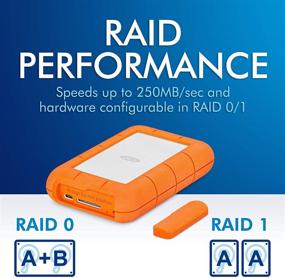 img 2 attached to 💪 LaCie Rugged RAID Pro 4TB Portable External Hard Drive - USB 3.0 Compatible with SD Card Slot, Drop Shock Dust Water Resistant - for Mac and PC, Desktop Workstation, Laptop (STGW4000800)