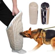 🐾 pet artist jute dog training bite leg sleeves for professional puppy training work - with handle, suitable for malinois, police k9, german shepherd, and mastiff breeds logo