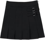 freebily two tab pleated buttons scooter: girls' clothing and skirts & skorts – stylish and functional fashion for girls logo