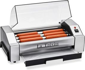 img 4 attached to 🌭 La Trevitt Hot Dog Roller: Commercial-Grade Sausage Grill Cooker Machine for Family Use with 6 Hot Dog Capacity