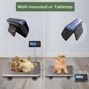 img 3 attached to 📦 SurmountWay 660lbs LCD Digital Shipping Scale: Portable & Heavy-Duty Stainless Platform for Postal & Industrial Floor Scale (14"X 12")