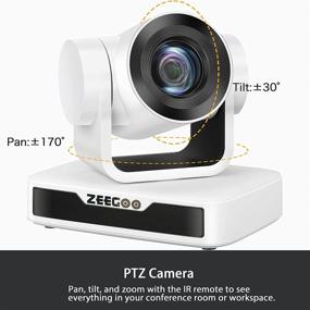 img 2 attached to 📷 ZEEGOO 10X Optical Zoom HD 1080P USB PTZ Video Conference Camera for Business, Education, Medical Conference Room System (White)