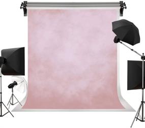 img 4 attached to Kate 5X7Ft Retro Portrait Backdrop Abstract Pink Backdrops For Photography Studio Backgrounds