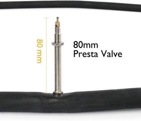 img 3 attached to 🏽 LotFancy 28 700x25c/700x23c Road Bike Tube (2 Pack) with Presta Valve - 80mm, Includes 2 Tire Levers