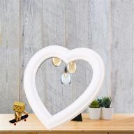 🪞 heart mirror: stylish white cosmetic mirror for wall, desktop, and bedroom logo