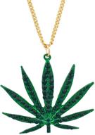 lux accessories green rhinestones necklace logo
