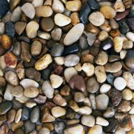 🐠 enhance your aquarium with galashield river rocks polished pebbles: 2 lb bag of decorative natural aquarium gravel logo