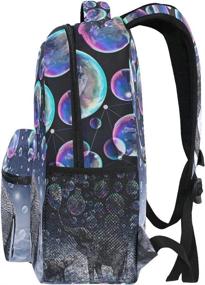 img 1 attached to Elephant Backpack Backpacks Colorful Personalized