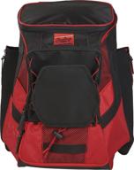 rawlings r600 s players backpack scarlet logo