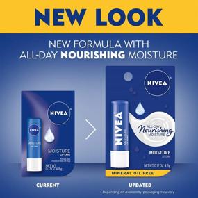 img 1 attached to 👄 NIVEA Moisture Lip Care - Intensively Moisturizing Balm with Shea Butter & Jojoba Oil - 0.17 oz (Pack of 6)