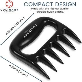 img 3 attached to 🍖 Culinary Couture Meat Claws - Pulled Pork and Chicken Shredders - Heat Resistant BBQ Grill Tools for Meat Handling - Smoker Barbeque Accessories - Black - Gift Box and Bonus Recipe Ebook