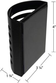 img 3 attached to 📚 School Locker Magnetic Pencil Holder - Storage Organizer for Office, Gym, Fridge, Whiteboard - Extra Strong Magnet - 4" H x 3.25" W (Black)