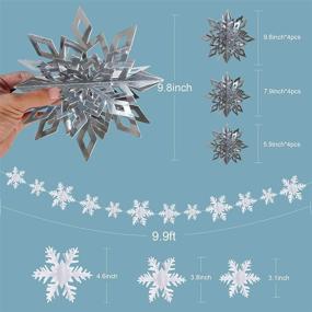 img 2 attached to Winter Christmas Party Decorations Snowflakes Seasonal Decor