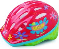 🚲 ellolla colorful kids bike helmet - adjustable size & lightweight children bicycle helmet for girls & boys (ages 5-13) - multi-sport for skating, scooter, cycling - toddler to youth (50-54cm) logo