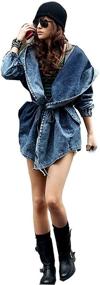 img 1 attached to FeelMeStyle Women's Oversized Windbreaker: Trendy Outwear for Coats, Jackets & Vests