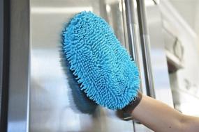 img 2 attached to 🧤 Sophisti-Clean Blue Stainless Steel Multipurpose Mitt by Evriholder: Effective Cleaning at your Fingertips