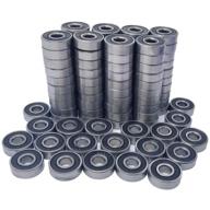 🛹 100 pack 608-2rs skateboard bearing, high-performance rolling bearings, 8x22x7mm 608rs bearing logo