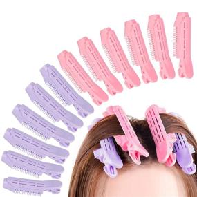 img 4 attached to 💇 12 PCS Natural Fluffy Hair Volumizing Clips - Instant Volume Boost for Curly Hair - Self Grip Root Clips for Short & Long Hair