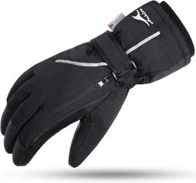 img 4 attached to Achiou Waterproof Touchscreen Ski Snow Gloves for Men and Women with Portable Pocket - Winter Warmth