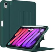 📱 soke case for ipad mini 6 2021 – full body protection, magnetic stand, apple pencil charging, auto wake/sleep – teal logo