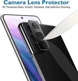 img 1 attached to 📱 Mothca [2+2 Pack] Screen & Camera Lens Protector for Samsung Galaxy S21+ 6.7inch - HD Clear Tempered PET & Glass, Frame Included - Fingerprint ID & Easy Install - 7H Hardness