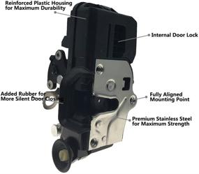 img 3 attached to 🔒 Задний правый двигатель замка двери для пассажира (931-327) для GMC Yukon, Silverado, Cadillac Escalade 2007-2009 - заменяет OE 15896627, 20783860, 20783862, 25789216, 25876392, 25876394