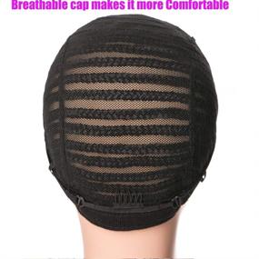 img 2 attached to Breathable Adjustable Straps Crotchet Cornrows Wig Caps for Durable Stable 🎩 Black Wig Making: Easier Sew in Weaving & Braided Wig Caps - 1Pcs/Lot