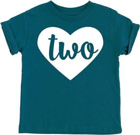 img 2 attached to 🎂 2nd Birthday Girls Shirt - Two in Heart Toddler Girls Second Birthday Outfit