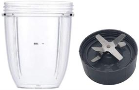 img 4 attached to 🔧 Nutribullet Blender Replacement Parts - Cups & Extractor Blade Replacement Parts for 600W/900W Models (18oz) - Compatible with Nutribullet